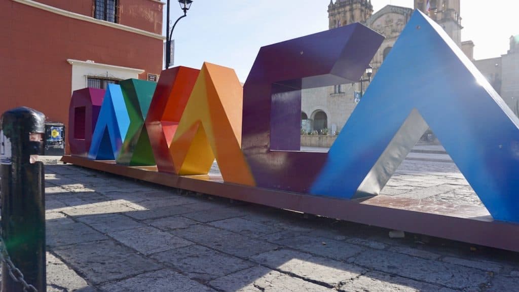 Oaxaca City Sign
