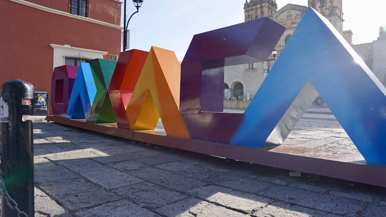 Oaxaca City Sign