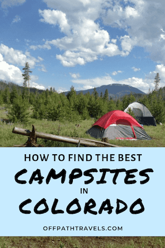 How to Find Campsites in Colorado
