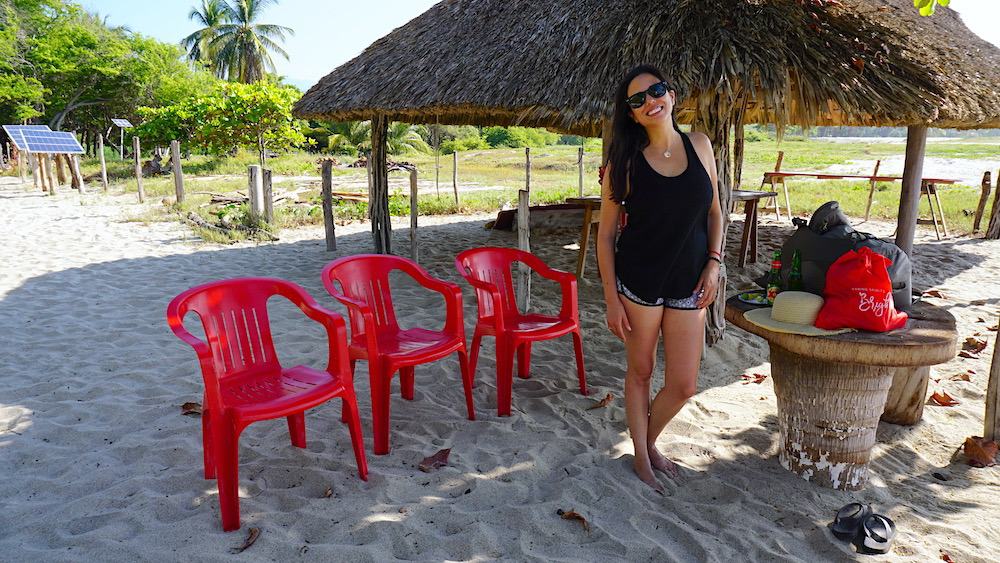 Lunch on Puerto Suelo beach