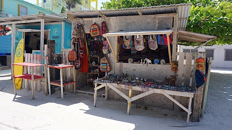 A vendor in Caye Caulker Belize