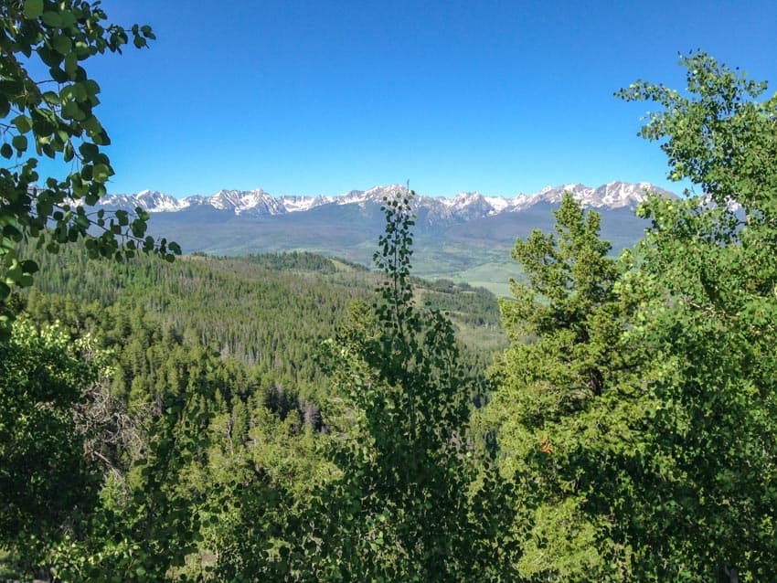 A beautiful mountain view in Colorado