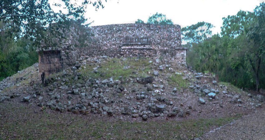 A structure at Xlapak on the Puuc Route near Merida in Mexico