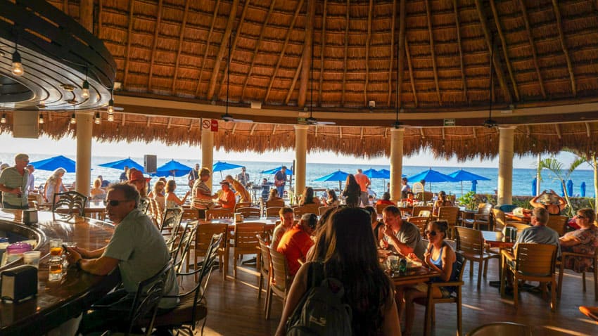 The interior area of The Money Bar in Cozumel, Mexico