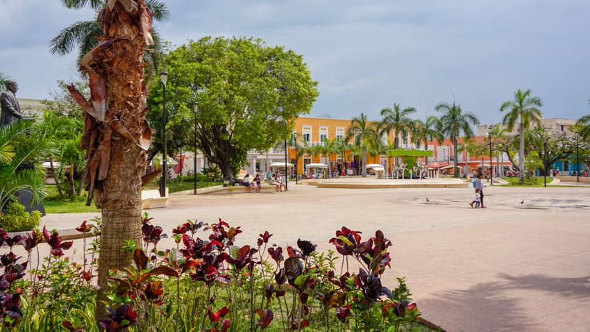 Some of the Parque Benito Juarez in Cozumel