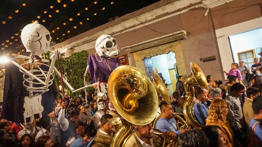 Dia de Muertos Parade in Oaxaca, Mexico