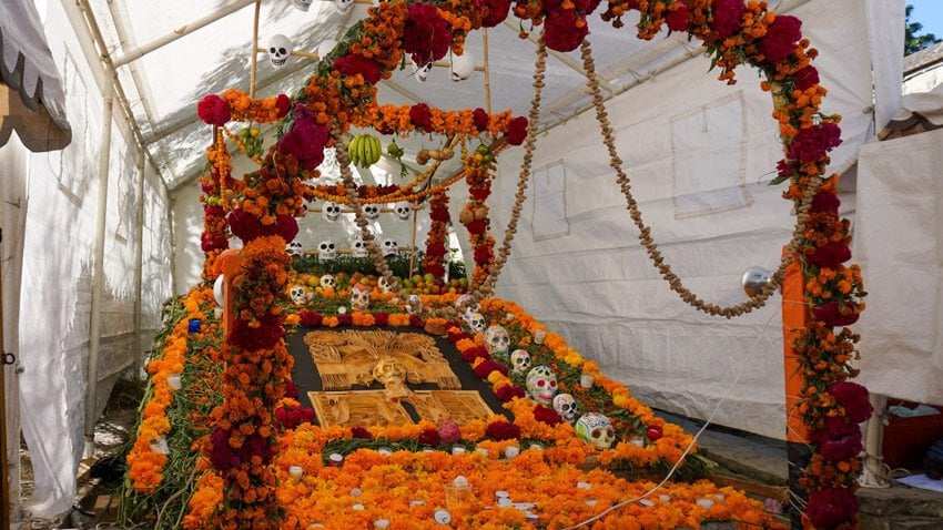 Dia de Muertos Altar in Oaxaca