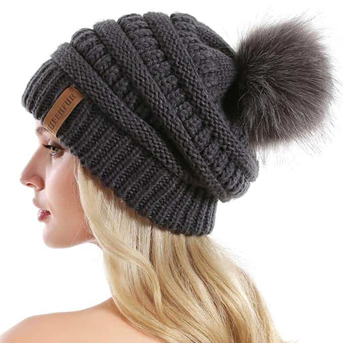 Queenfur Chunky winter beanie