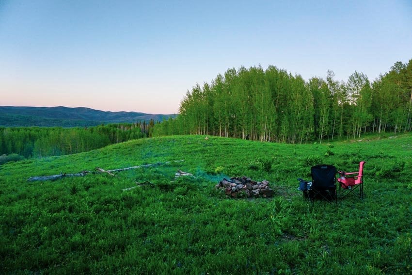 Campfire in Colorado