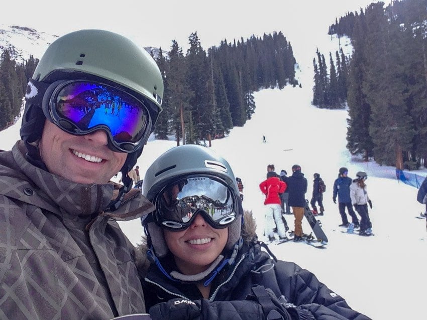 Kristina and Michael enjoying a day on the slopes