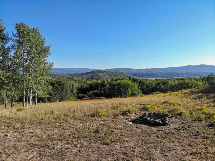 A fire pit near one of our favorite camping locations