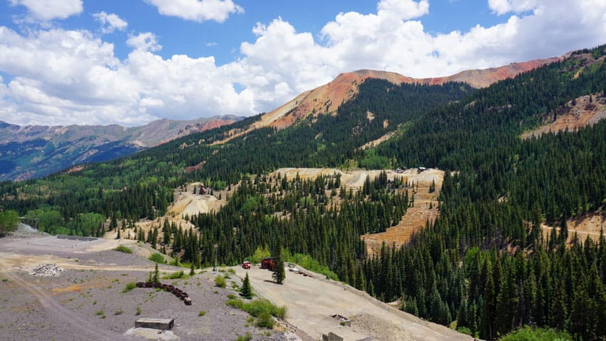 A view from the drive along the Million Dollar Highway
