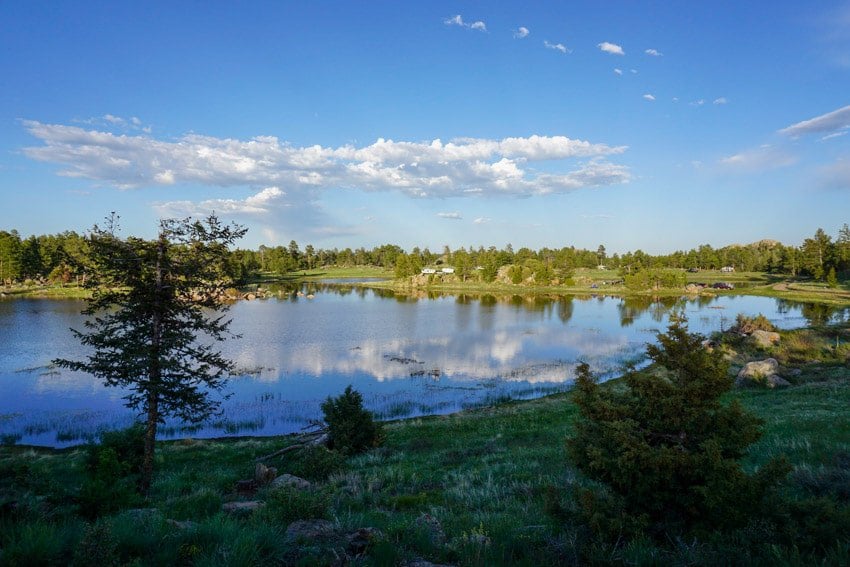 One of the smaller lakes near REd Feather Lakes Colorado
