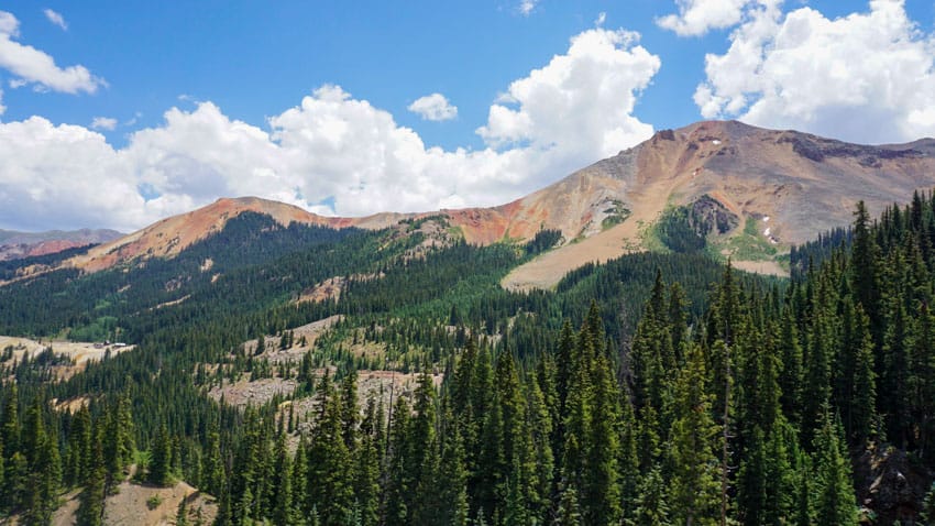 The beautiful mountains near Durango, Colorado