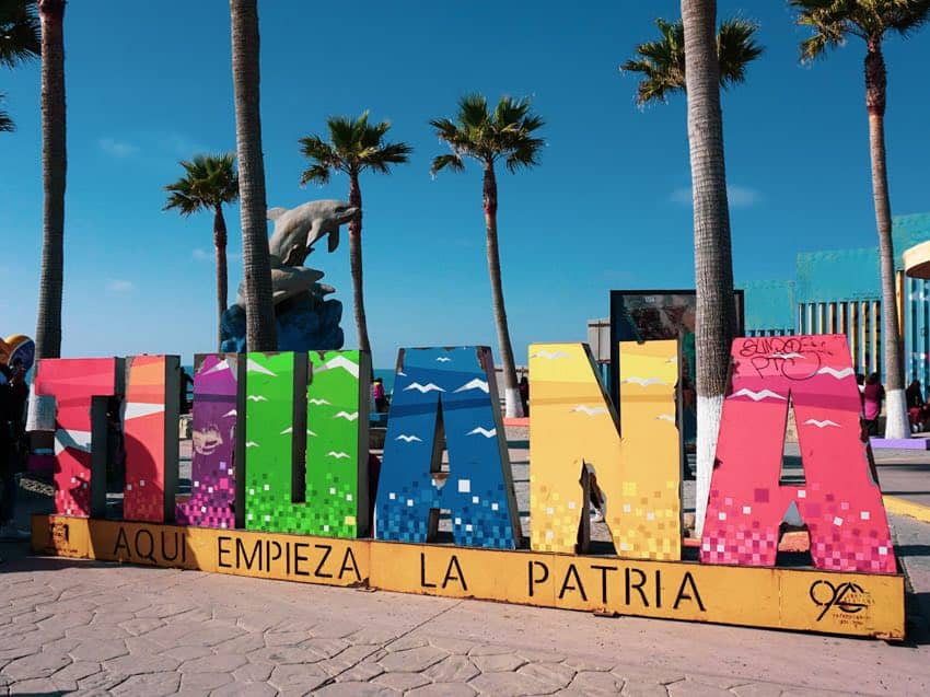 Tijuana sign in Playas de Tijuana