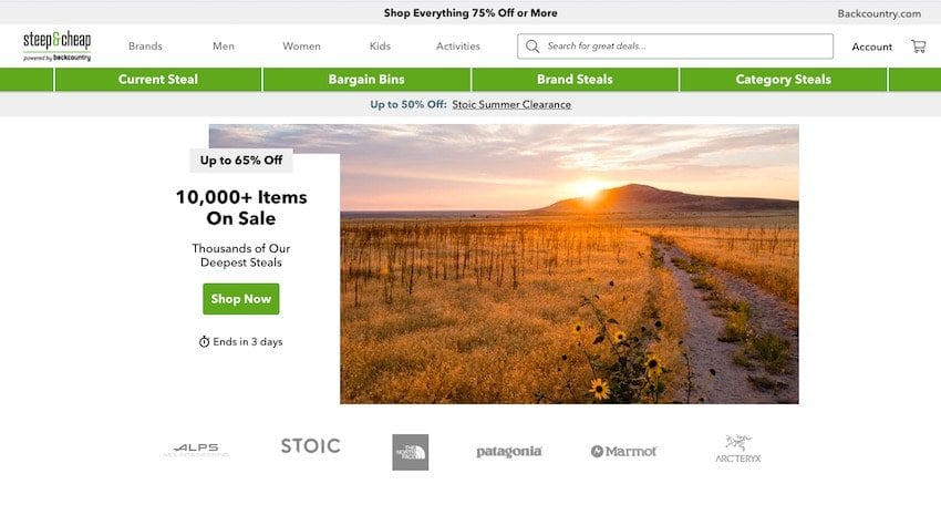 Steep and Cheap Website