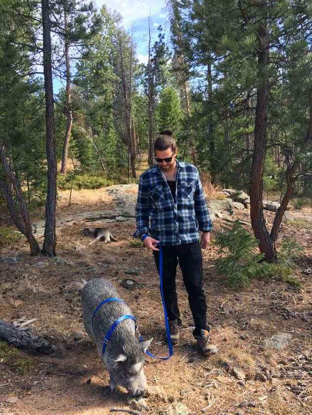 Michael taking Bartley out for an adventure!