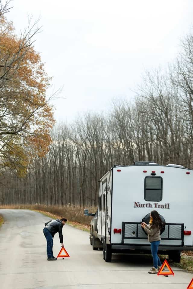 Roadside problems with traditional campers
