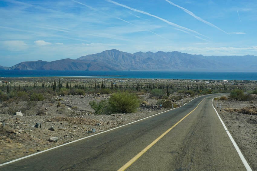 Road to Bahia de los Angeles in Baja