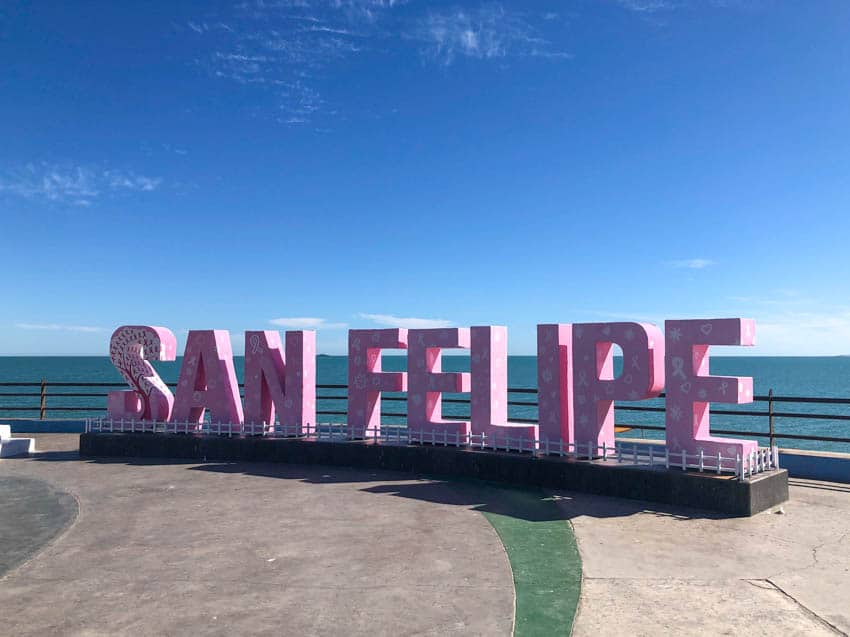 San Felipe Beach Sign