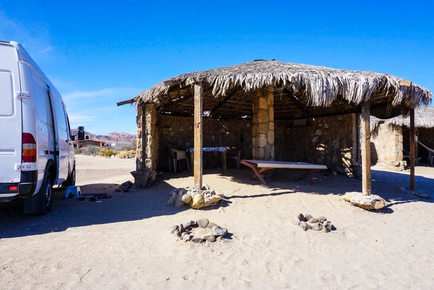 Palapas for Camping in Bay of LA