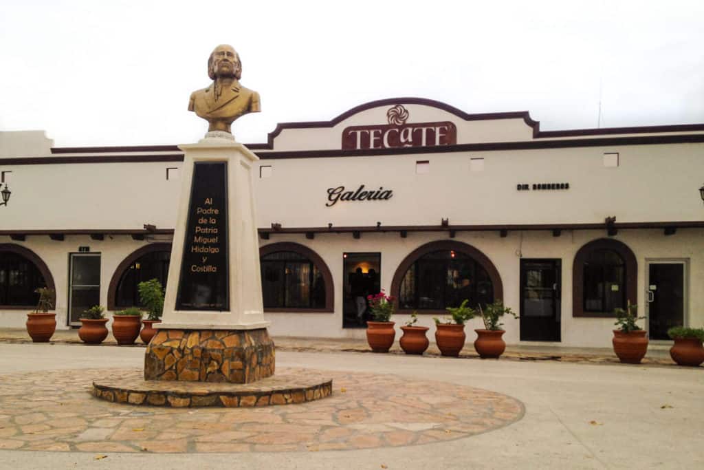 town plaza in Tecate, Baja California