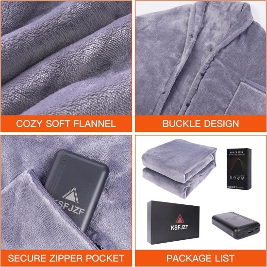 The features of the KSFJZF battery operated heated blanket