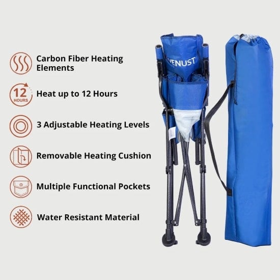 The compact bag for the Venustas Heated Camping Chair